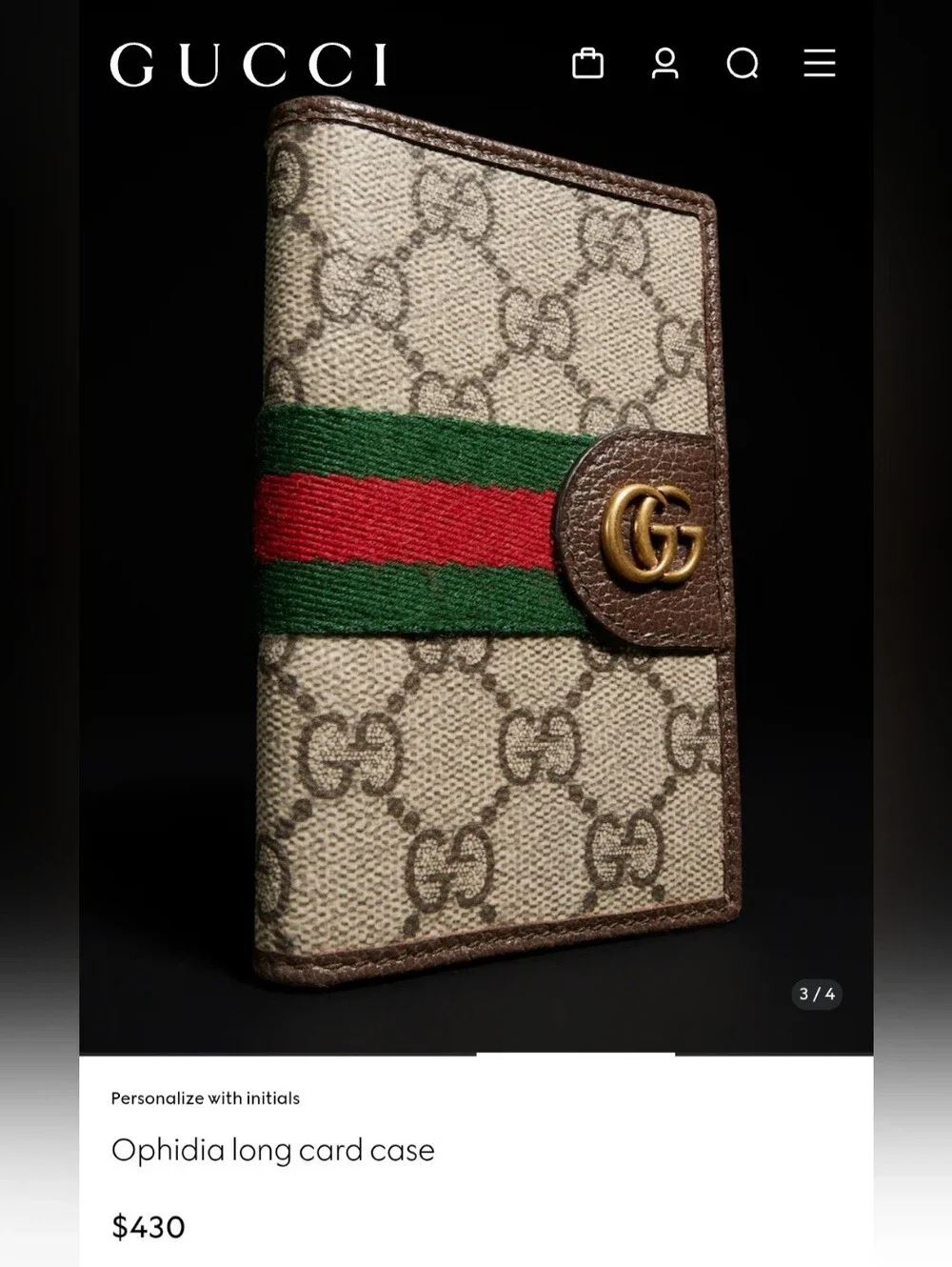 Authentic Gucci Ophidia GG Card Case - Picture 9 of 11